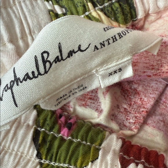 Anthropologie Raphael Balme Flannel Sleep Pants Pjs Pajama Lounge Sz XXS - Picture 3 of 3